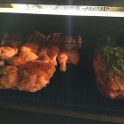 Flat Chickens und Rib-Eye Braten im Smoker