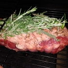 Rib-Eye Braten mit Rosmarin im Smoker