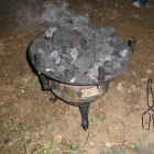 Der Grill war schnell an...