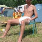 Jacques genießt die letzte Sonne. Jacques genießt die letzte Sonne.