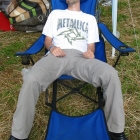 Auch Jacques wurde an diesem Tag in die Knie gezwungen, bereitet sich aber schonmal seelisch auf das Metallica-Konzert vor. Auch Jacques wurde an diesem Tag in die Knie gezwungen, bereitet sich aber schonmal seelisch auf das Metallica-Konzert vor.